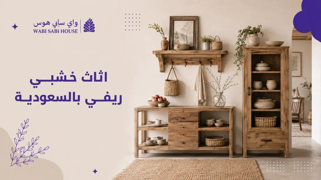 اثاث خشبي ريفي بالسعودية