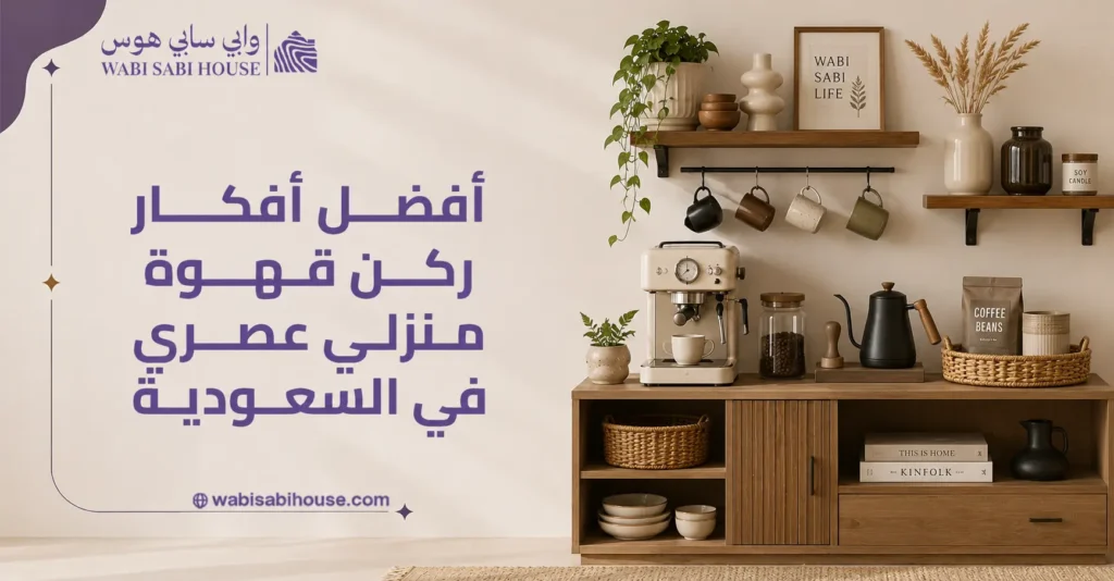 ركن قهوة منزلي