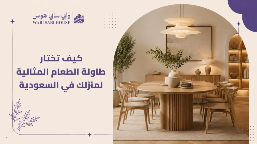 كيف تختار طاولة الطعام